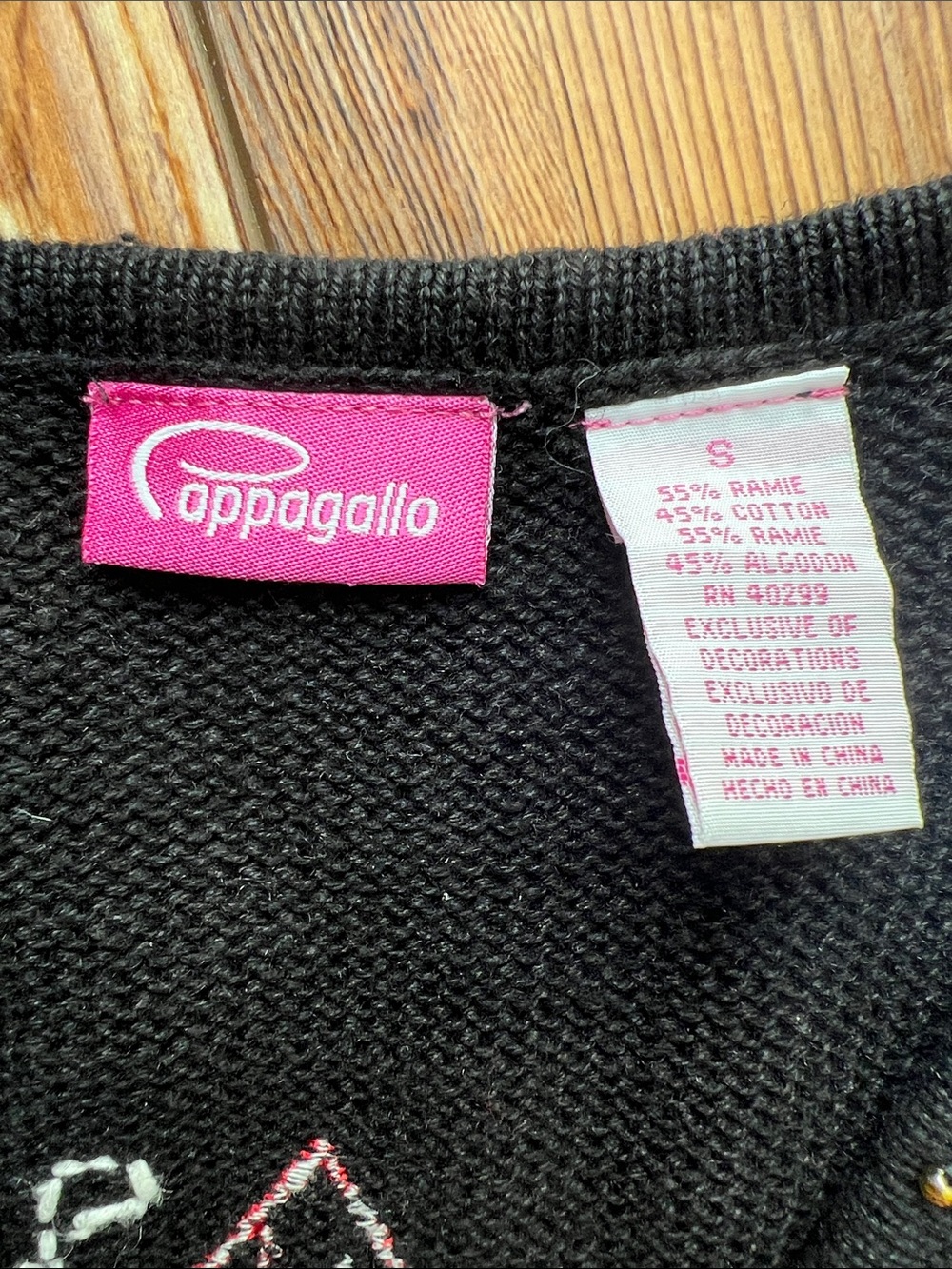 Pappagallo Black Knit Christmas Vest - Picture 3 of 7